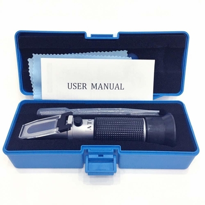 Gepersonaliseerde handbediende refractometer Brix 0-32% voor het meten van suiker in sap en fruit