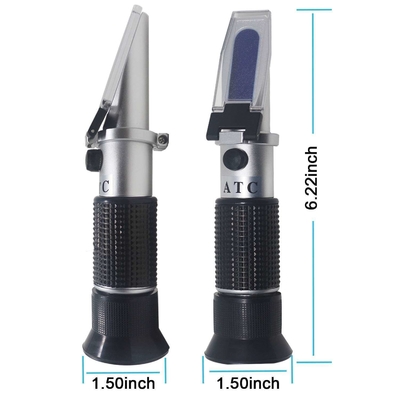 0-40% Brix Alcohol 0-25% Wijnsuiker Refractometer OEM/ODM Dual Scale Portable Met ATC