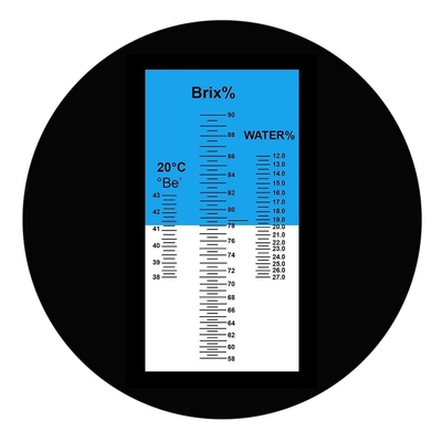 Compacte draagbare Brix-refractometer 0-40% Brix en 0-25% alcoholbereik voor wijnsuiker