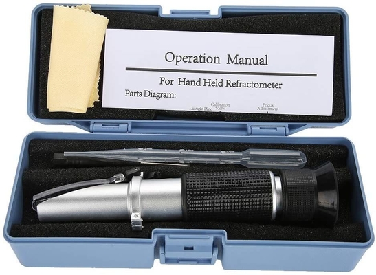 OEM-ondersteuning 2 schaal 0-32% Brix 0-28% Zoutgehalte ATC-refractometer voor zeewater Marine Fishkeeping Aquarium