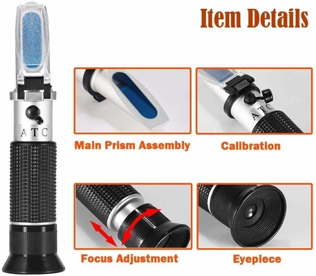 OEM-ondersteuning 2 schaal 0-32% Brix 0-28% Zoutgehalte ATC-refractometer voor zeewater Marine Fishkeeping Aquarium