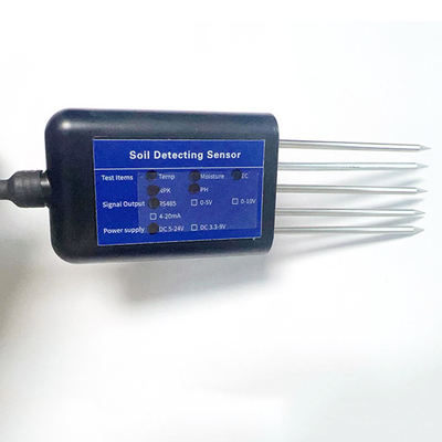 7 in1 Bodemsensor voor het meten van EC-geleidbaarheid PH NPK Temperatuur Vochtigheid 5 Pin Output