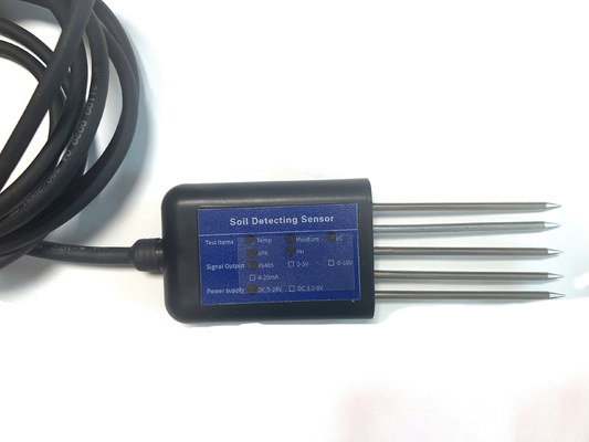 7 in1 Bodemsensor voor het meten van EC-geleidbaarheid PH NPK Temperatuur Vochtigheid 5 Pin Output