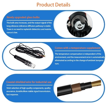 5m standaard kabel water sensor sonde IP68 bescherming pH en temperatuur compensatie