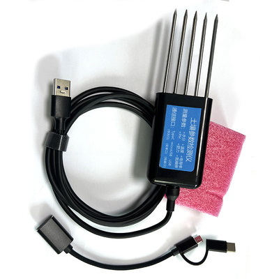 Horizontale installatie vochtsensor voor de landbouw 7 in 1 USB NPK/PH/EC Temperature Analyzer