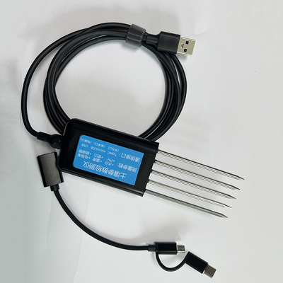 Horizontale installatie vochtsensor voor de landbouw 7 in 1 USB NPK/PH/EC Temperature Analyzer