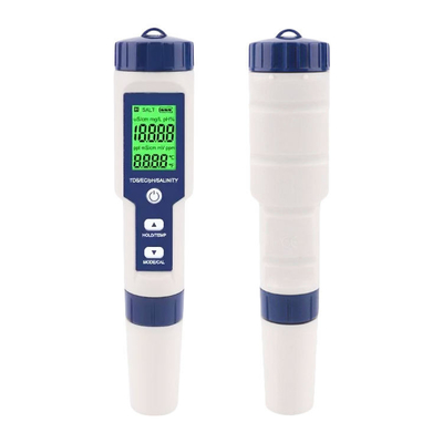 Multiparameter pH-meter 5 in 1 TDS/EC/saliniteit/TEMP-tester met vervangbare elektrode