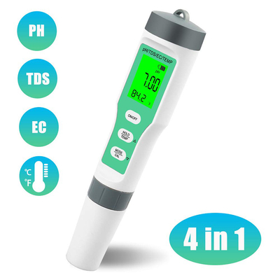 4 in 1 waterdichte watermeter voor aquaria en hydroponica pH/TDS/EC/temperatuurmeters