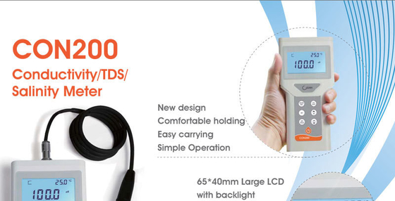 Op maat gemaakte ondersteuning OEM Portable Conductivity TDS Salinity Measure voor laboratoriumonderzoek