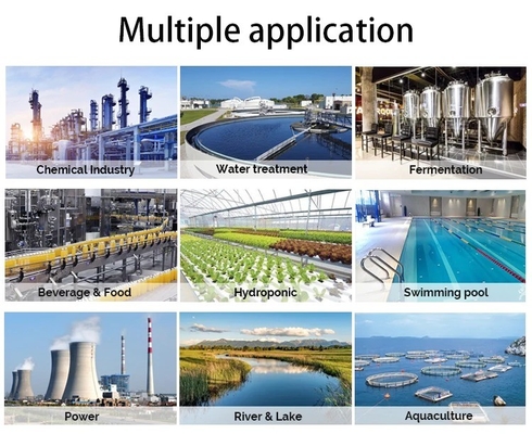 PH ORP EC TDS Saliniteit DO FCL Turbiditeitsanalysator voor de bewaking van zwembadwater