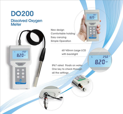 Hoge-precisie PH-sensor Handheld Draagbare opgeloste zuurstofmeter voor aquacultuur