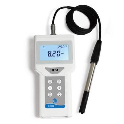 Professionele digitale handmatige opgeloste zuurstofmeter voor aquacultuur DO Detectie