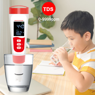 Professionele digitale watermonitor Pen Tester met TDS/EC/PH/temperatuurmeting