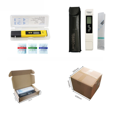 PH TDS EC Temperatuurmeter Combo Meetbereik 0-14ph 0-9990ppm 0-9990us/cm 3V Pen Type