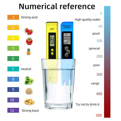 ODM ondersteunde hoge nauwkeurigheid pen type pH TDS meter met temperatuur en TDS meting