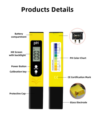 Compacte en lichtgewicht digitale pen type tester voor het meten van de zuurgraad van water 102 g