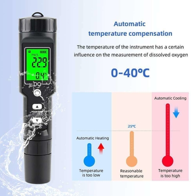 LCD-scherm Gesolde zuurstofmeter Temperatuur water DO-tester voor aquacultuuranalyse