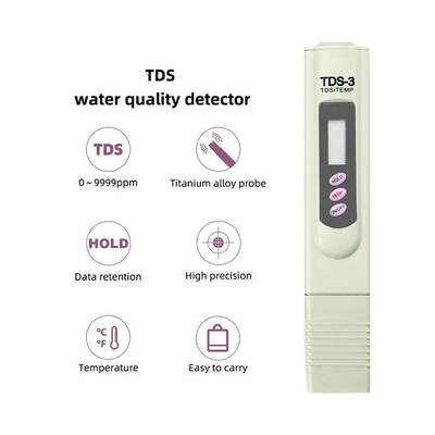 Een handige TDS-meter voor het detecteren van waterverontreiniging en temperatuurveranderingen
