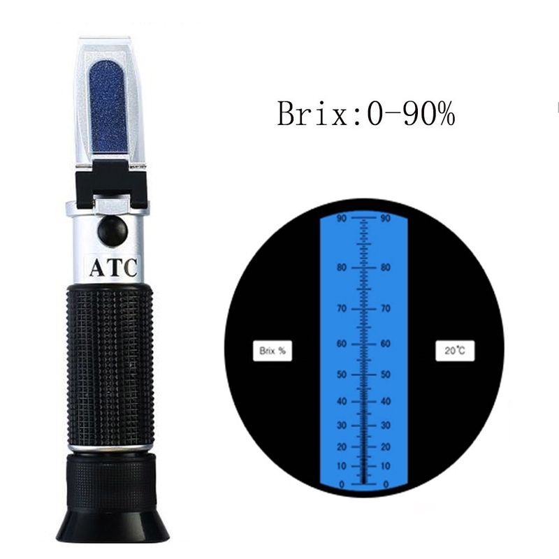 0-90% Brix Handheld Digital Refractometer voor nauwkeurige suikermeting in vruchtensap