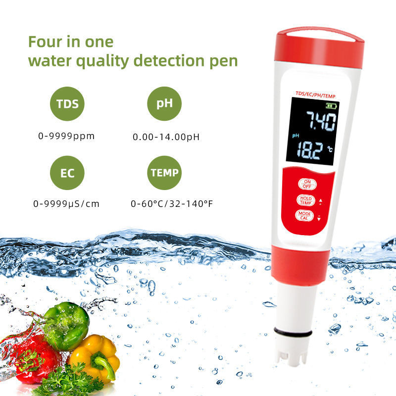 PH-bereik nauwkeurigheid±0,05 pH Digitale watertester voor zwembad aquariums Drinkwater