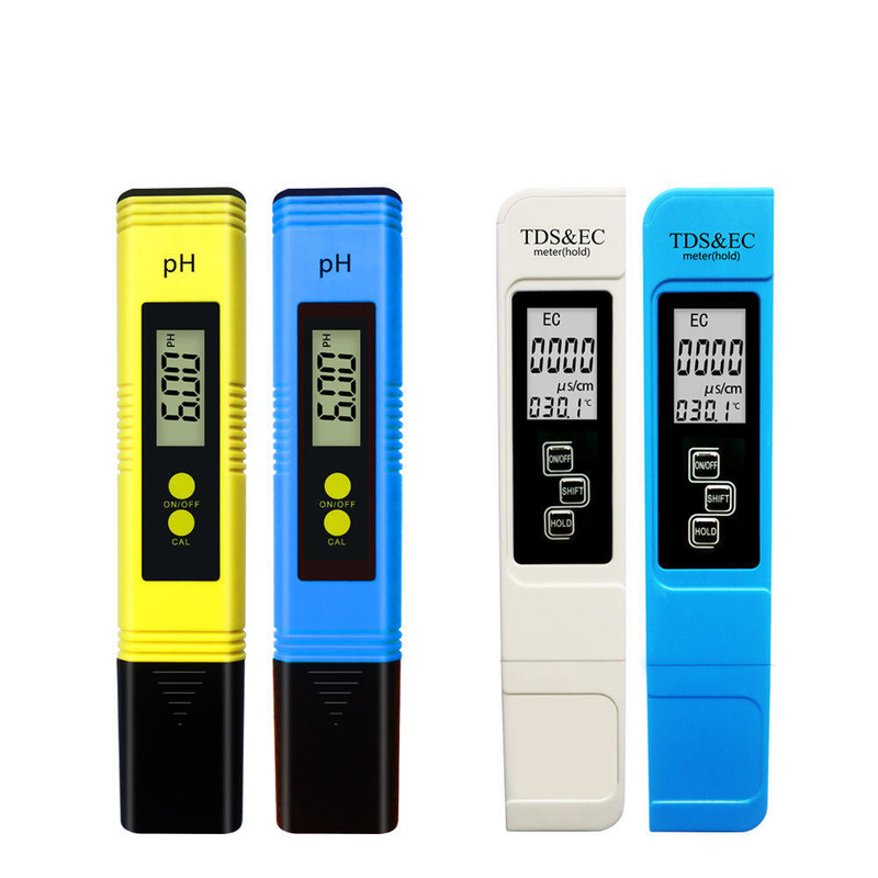 PH TDS EC Temperatuurmeter Combo Meetbereik 0-14ph 0-9990ppm 0-9990us/cm 3V Pen Type